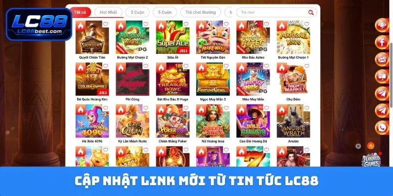 Cập nhật link mới từ tin tức LC88