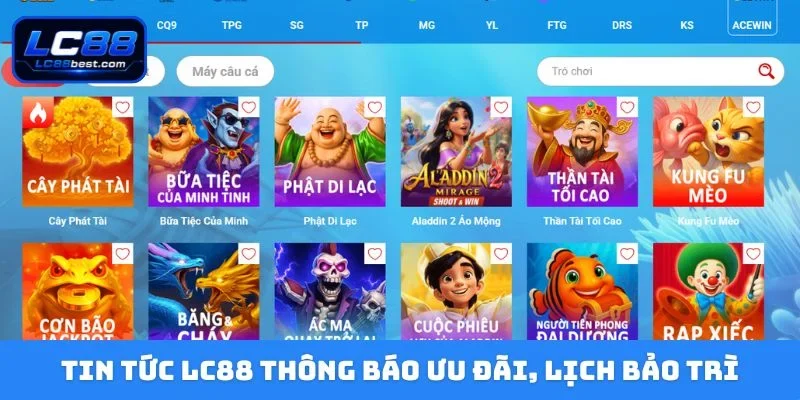 Tin tức LC88 thông báo ưu đãi, lịch bảo trì